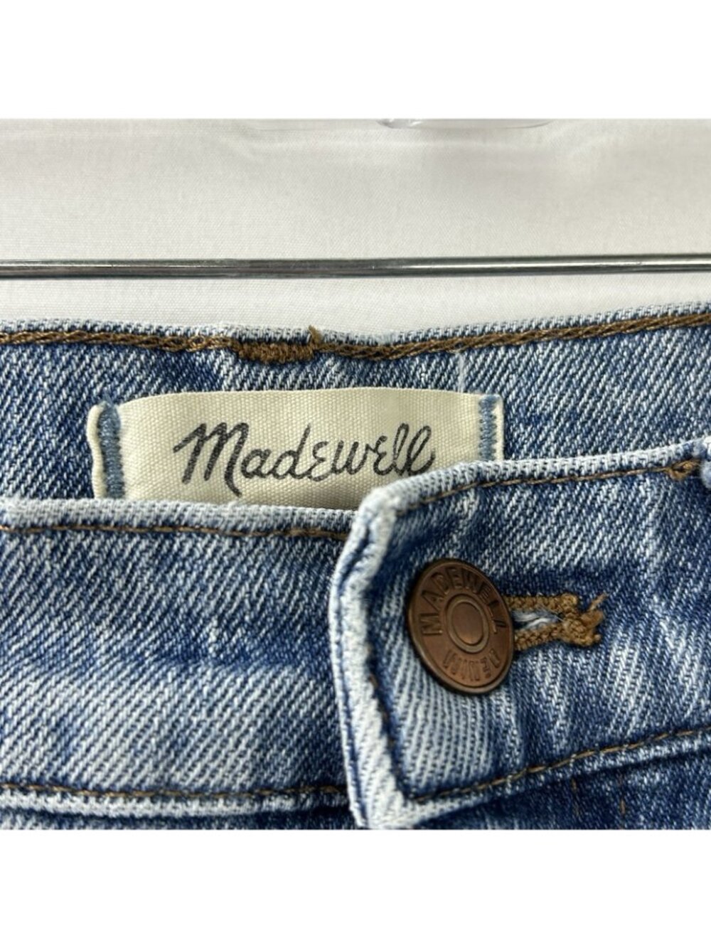 Madewell Womens High Rise Classic Straight Leg Jeans Size 25 Blue Preppy Casual - Picture 14 of 16